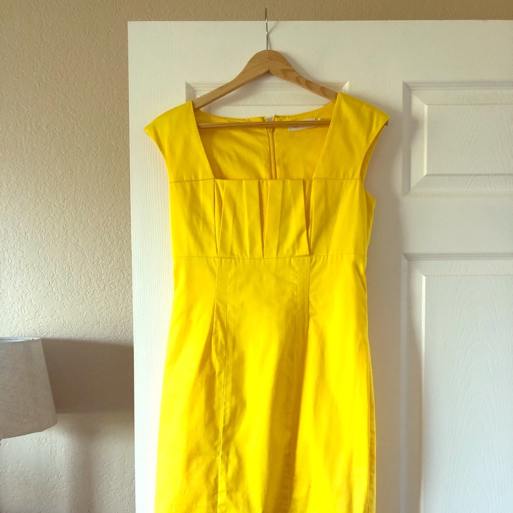 Calvin Klein yellow dress
